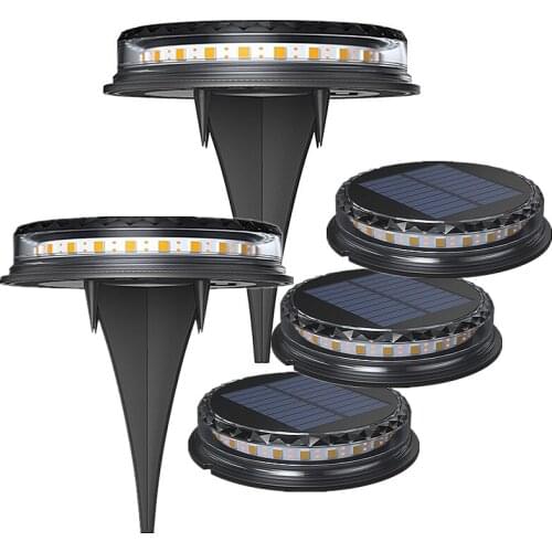 2021 Updated Solar Garden Lights LED Solar Ground Lights Waterproof Light Underground Sensing Landscape Lights for Lawn Pathway