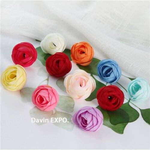 New 25pcs/lot rose flower head small bud rose bract simulation flowers silk decorative Flowers Home decorations for Wedding