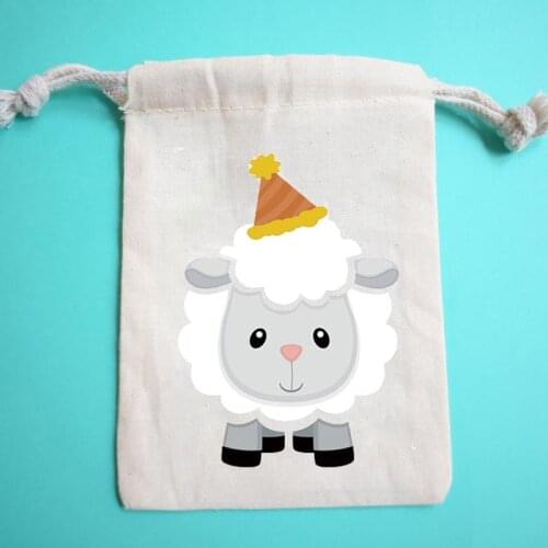 5pcs sheep candy gift bags Barnyard Farm Animal theme Birthday Party Eid Al-Adha Muslim Islamic Ramadan Mubarak Kareem supplies