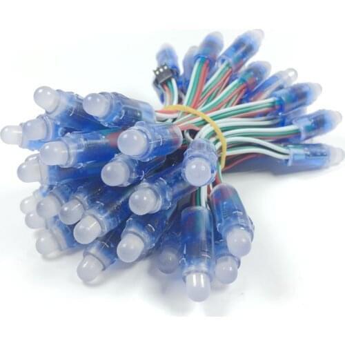 50pcs DC 5V 12mm WS2811 RGB LED Pixel Light Module IP68 waterproof LED Lighting Full Color christmas Light