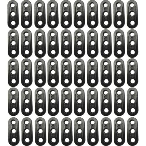 50 pcs Camp Guylines Adjuster Tent Rope Adjusters to Adjust Length of Tent Tarp Canopy Sun Shelter Shade Sail Camping Awning