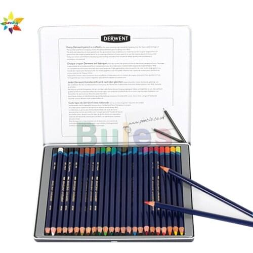 6/12/24//36/72 Non-toxic UK lapis de cor OEM derwent inktense Color Pencil Color Pencils Set School Draw Sketch Art Supplies