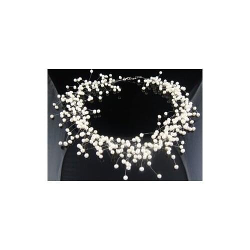 Free Shipping Romantic Wedding Necklace Bridal Pearl Neckalce Small Pearl Necklace Fresh Water Pearl Necklace