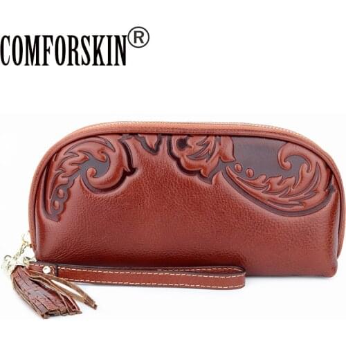 COMFORSKIN Women's Clutches With Handle