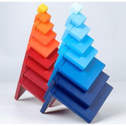 Baby Early Education Toy Montessori Cube Spatial Thinking Puzzle Building Educational Wooden Toy Family Game Parent-Child Toy