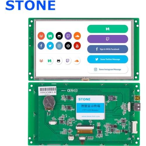 Intelligent 7" LCD TFT Module System As A Control Solution In The Automatic Machinery