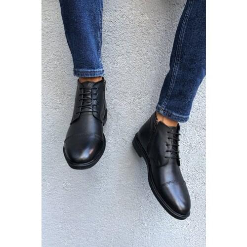 MUWAGO Genuine Leather Black Men 'S Classic Boots 'Turkish' Quality 2021 Fashion Design Season Comfort Fast Shipping