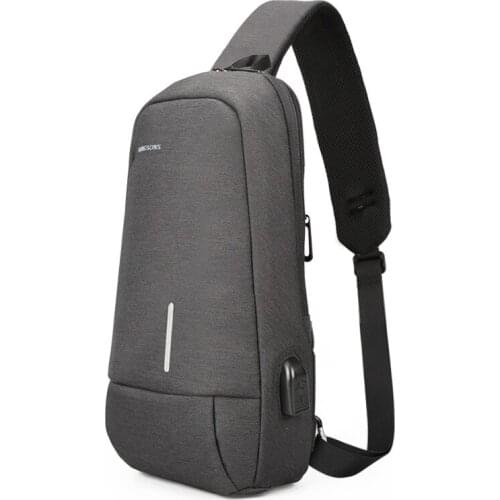 Messenger Chest Bag Women USB Charging Sling Crossbody Back Pack for Teenager Boys Travel School Shoulder Bag Fashion Kingsons