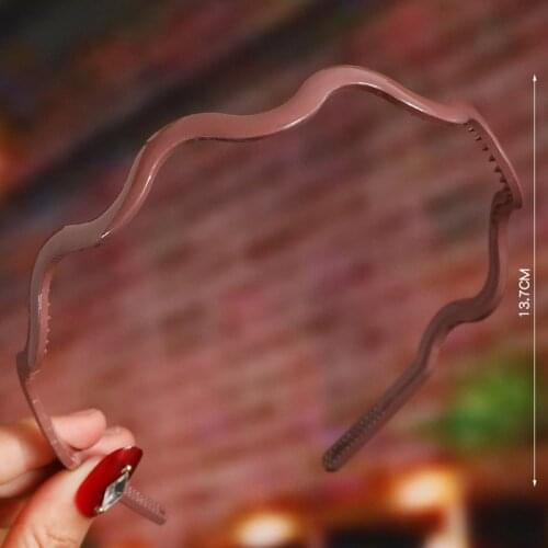 Oaoleer New Korean Fashion Unisex Black Plastic Frosted Non-slip Hairbands for Women Lady Thin Plastic Hair Hoop Bezel Hair Band