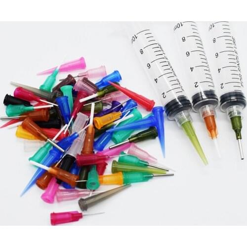 3pcs 10CC Syringe SMT SMD PCB Solder Flux Paste Adhesive Glue Liquid Dispenser EFD Welding Fluxes+3pcs Needle Cap