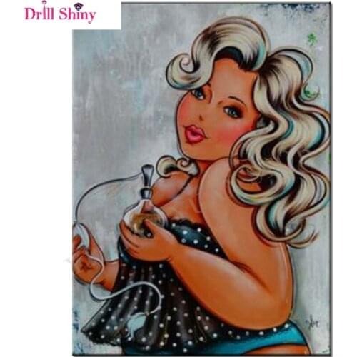 Full Square Diamond 5D DIY Diamond Painting "Cartoon Sexy Women" 3D Embroidery Cross Stitch Mosaic Home Decor Embroidery picture