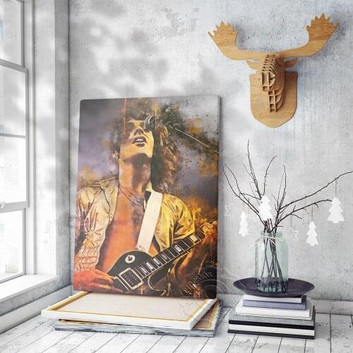 Britain Rock Musician Peter Kenneth Frampton Poster, Music Singer Art Prints, Frampton Guitar Singing Watercolour Decor Mural