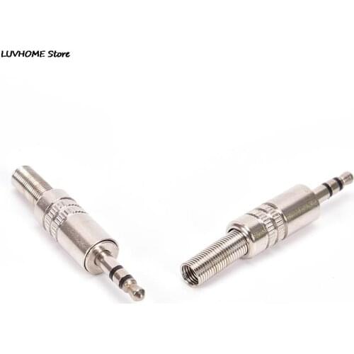 1pcs Replacement 3.5mm 3 Pole Male Repair Headphones Audio Jack Plug Connector Soldering For Most Earphone Jack