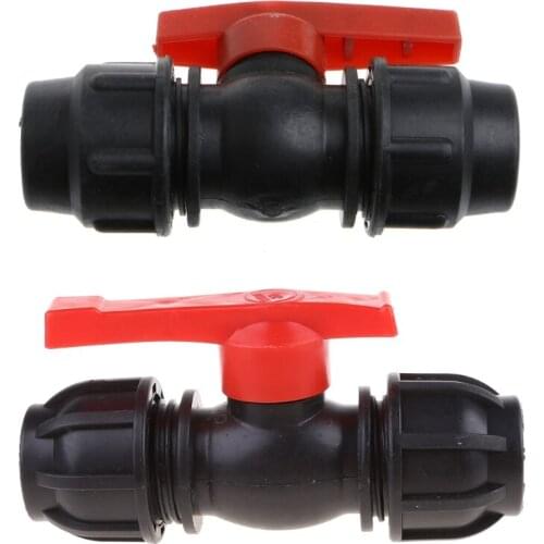 20mm/25mm/30mm Water Pipe Quick Valve Connector PE Tube Ball Valves Accessories