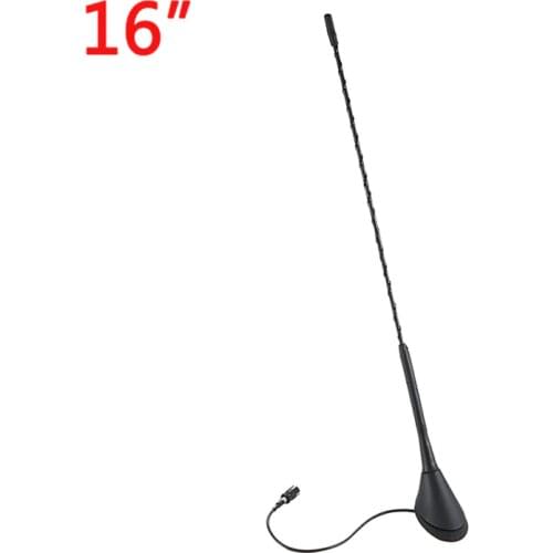 1 Set Universal 16 inch Car Anti Noise Whip Roof Mast AM/FM Aerial Antenna+ Base For BMW VW Jetta Bora Golf Polo MK4 Passat Audi