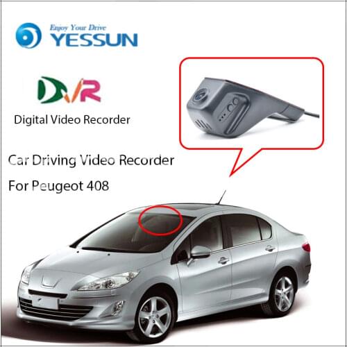 YESSUN For Peugeot 408 Car Front Dash Camera CAM / DVR Driving Video Recorder For iPhone Android APP Control Function