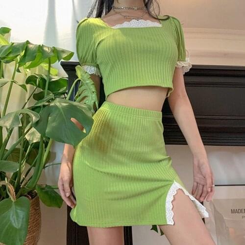 Women Two Piece Set tee +Mini Dress Tracksuit Outfits women clothing sets Solid Color Streetwear Tracksuit For Women