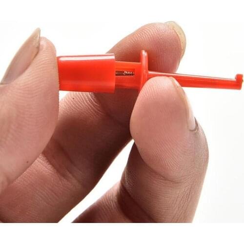 10PCS Mini Single Test Hook Clip Test Probe For Electronic Testing Grabber Clip Clip Round Large Hook Crocodile IC Test I3U1