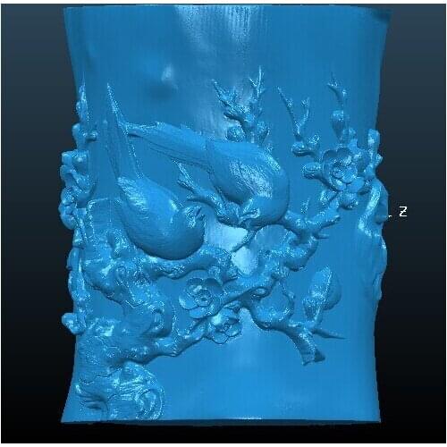 3D model stl format for cnc 4 axis relief Pen holder/container 2