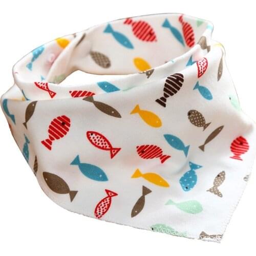 20pc/lot Cotton Newborn Baby Bibs Cute Feeding Bib Baby Nursing Bandana Burp Cloth For Girls And Boys Double Side Baby Scarf