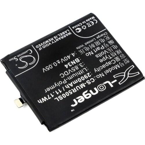 Cameron sino 2900mah battery for REDMI 5A M5A BN34 for XIAOMI M5A Redmi 5A BN34 Mobile, SmartPhone Battery