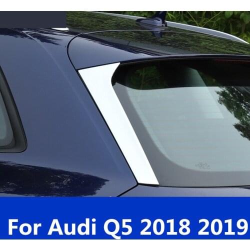 For Audi Q5 2018 2019 Rear window Decorative strip car Body Sequin decoration Tail Side cover Bright strip Exterior Accessories