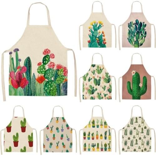 Cactus pattern kids apron For home and kitchen House cleaning alpaca barista customizable apron goods for home kitchen Apron
