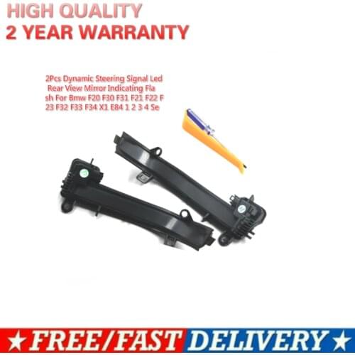 For Bmw F20 F30 F31 F21 F22 F23 F32 F33 F34 X1 E84 1 2 3 4 Se 2Pc Dynamic Steering Signal Led Rear View Mirror Indicating Flash