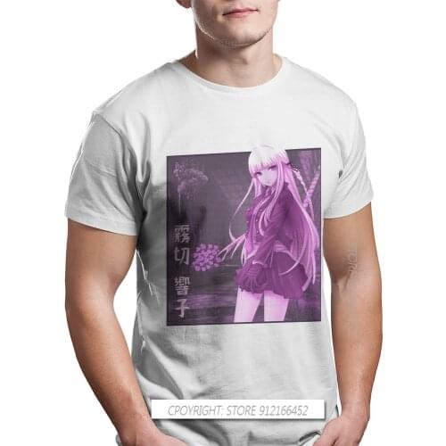 Kyoko Kirigiri Hip Hop TShirt Danganronpa Makoto Naegi Monokuma Game Leisure Plus Size T Shirt T-Shirts For Adult