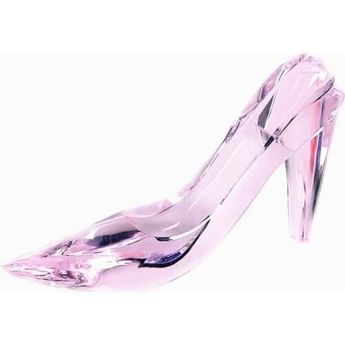 Good Quality 200mm Multicolor DIY K9 Crystal Cinderella Shoe For Valentines Day & Wedding Gifts & Home Decorative Crafts