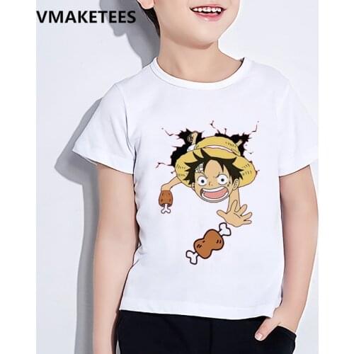 Kawaii Anime Girls Short Sleeve Clothes Streetwear Boys T Shirts Round Neck Baby Tops Cartoon Casual Kids Fashion T-shirt,YKP082