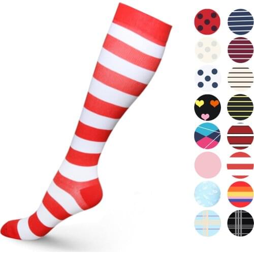 Anti Fatigue Compression Basketball Socks For Varicose Veins Relief Shin Splints Pregnancy Swelling Blood Pooling Sports Socks