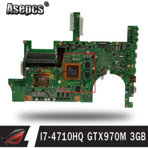 G751JT MB_0M/I7-4710HQ/AS GTX970M 3GB 90NB06M1-R00040 Mainboard For Asus G751JT G751JY G751JL G751J G751 laptop motherboard