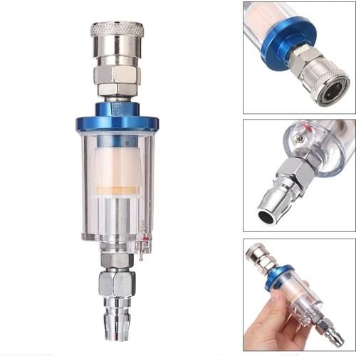 1 set Mini Air Pressure Regulator Sprayer Valve Oil Water Filter 1/4 Standard Thread Separator For Auto Fuel Supply System