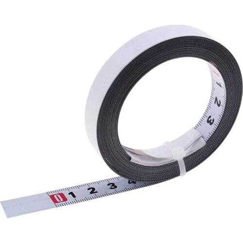 New Adhesive Metal Tape Measure Metric Measure Tape 5M Steel Ruler For Linear Table Band Saw Woodworking Tool Measuring