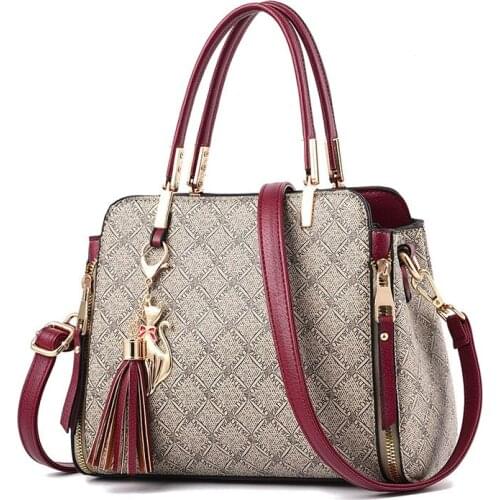 2020 New Luxury Women Leather Handbag Female Shoulder Bag Tassel Ladies Tote Bag Small Messenger Bags For Women Handbags Bolsas