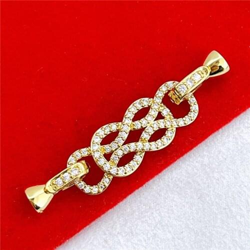 Wholesale DIY Natural Stones Beads Jewelry Making Accessories Silver/Gold/Rose Gold Metal Connector Clasps Findings