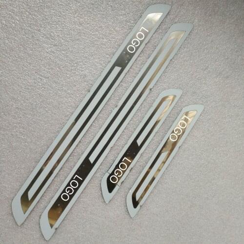 Car-styling Stainless Steel Side Door Scuff Plate Door Sill Trim Fit Car accessories For Skoda Octavia 6 2007-2013