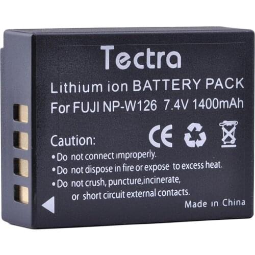Tectra NP-W126 NP W126 1PC Camera Battery for Fujifilm X-E1 XE1 X-E2 XE2 X-A1 X-M1 X-M2 X-T1 XT1 X-Pro1 XPro1 HS33 HS30 HS50 EXR