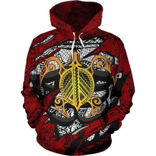 3D Printed Hoodie Aloha Turtle Hibiscus Polynesian For Men/Women Sweatshirt Spring Casual Pullover Zipper Streetwear