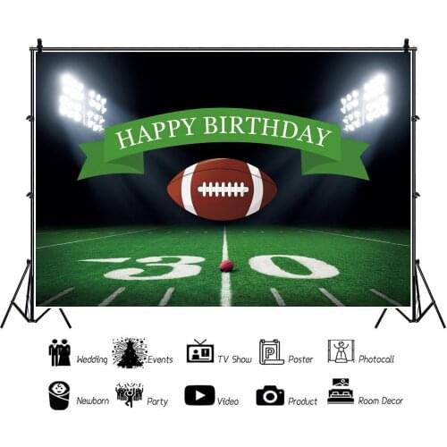 Clash Rugby Boys Sports Backdrop Child Birthday Party Room Decoration Photography Photo Newborn Bath Custom Vinyl Background
