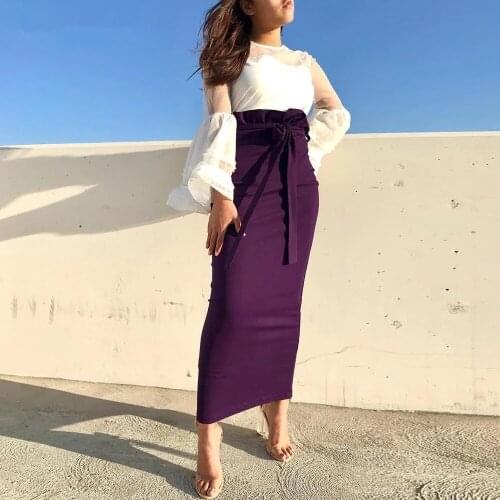 WICCON Long Pencil Skirts