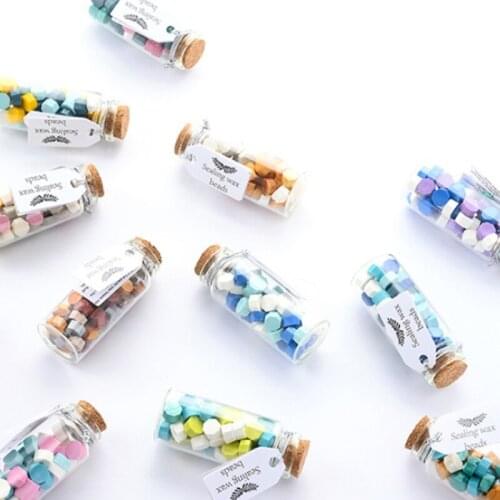 1 Bottle Sealing Wax Beads for Seal Stamp Wedding Envelope Invitation Card Making Tools Vintage Craft