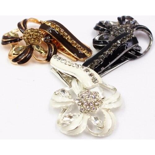 165199,1pcs 3color Rhinestone inlaid metal buttons Duckbill buckle Mink buttons Clothing Jewelry Accessories diy