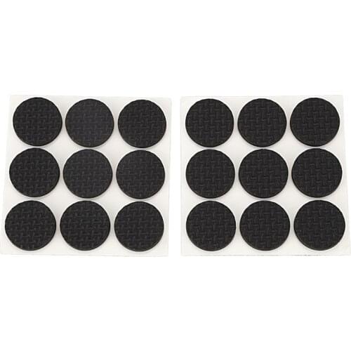 18 Pcs Self Adhesive Anti Slip Pad Rubber Furniture Feet Leg Chair Felt Anti Vibration Buffer Wooden Floor Protectors