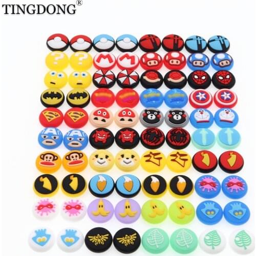 200pcs For NS Joy Con Silicone Joystick Thumb Stick Grip Cover Case Analog Caps For Nintend Switch Ns Joy-con Controller