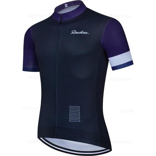 2021 Mens Cycling Clothing Raudax Short Sleeve Ropa Ciclismo Summer Cycling Jersey Triathlon Bike Jersey Uniform Cycling Kit