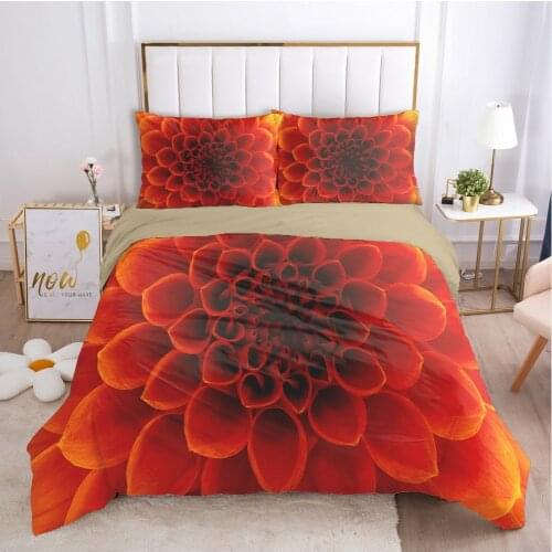 3D Nordic Bedding Sets Duvet Covers Sets Comforter Bed Set Quilt Cover Full Twin Single Size Flowers Design Home Textile