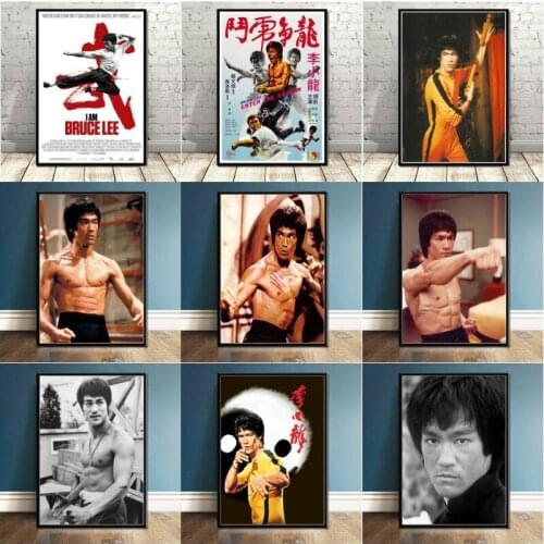 5D DIY Diamond Painting Bruce Lee Kung Fu King Actor Cross Stitch Diamond Embroidery Mosaic Decor For Home Decoration