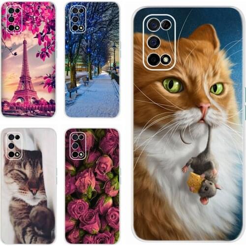 Realme V5 Case Soft Silicone Colorful Painted Cover Case For Oppo Realme V5 5G Phone Cases RealmeV5 V 5 Cover Coque Fundas 6.5